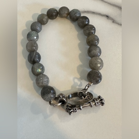 King Baby Labradorite Bracelet With Toggle Clasp - Picture 6 of 9